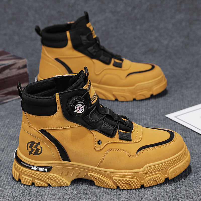 Men's outdoor work shoes with swivel buckle (waterproof, non-slip, comfortable and breathable)