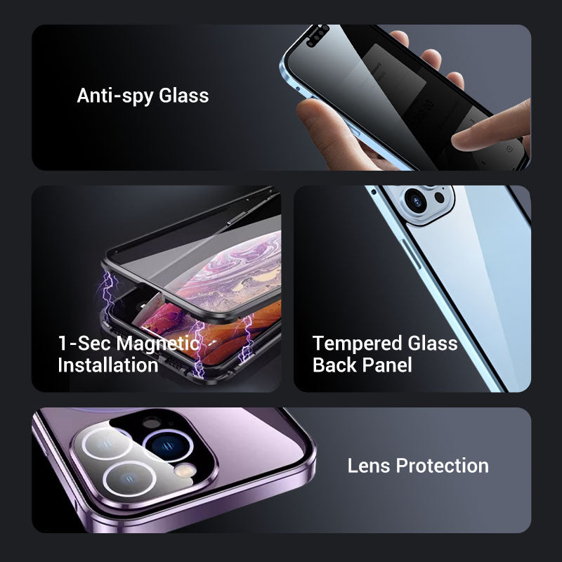 Magnetic Full-Coverage Protective Phone Case For Samsung Galaxy S Series & iPhone Series