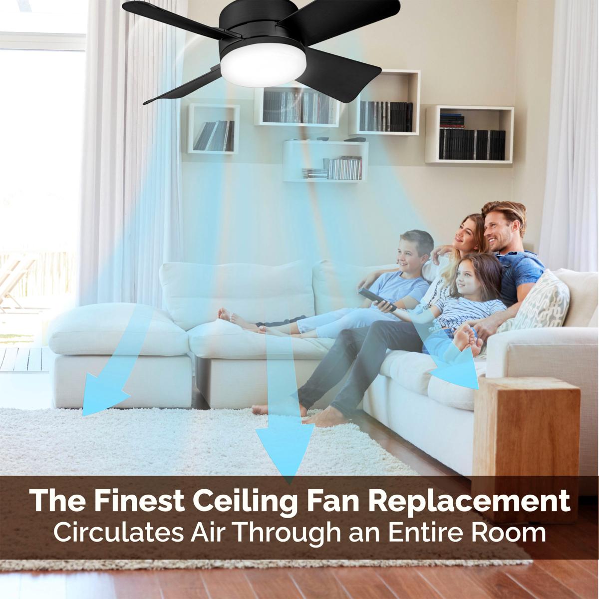 ⏰LAST DAY SALE 49% OFF🔥SmartBreez™ 40W LED Ceiling Fan Light – 20.5” Ultra-Quiet with Remote 🎯 | E27 + FREE B22 Adapter 🔌 | For Bedroom 😴, Kitchen 👩‍🍳 & Garage 🛠️ – UK Ready! 🇬🇧