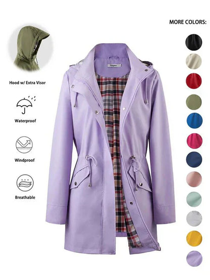 ❤️‍🔥New Arrival-50% Off🥰Solid Color Casual Jackets, Waterproof and Windproof Coats, Hooded Windbreakers
