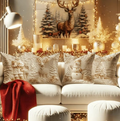 🔥Last Day Promotion 49% OFF🔥 Buy 1 Get 1 Free🎉- Christmas Cushion Covers Set