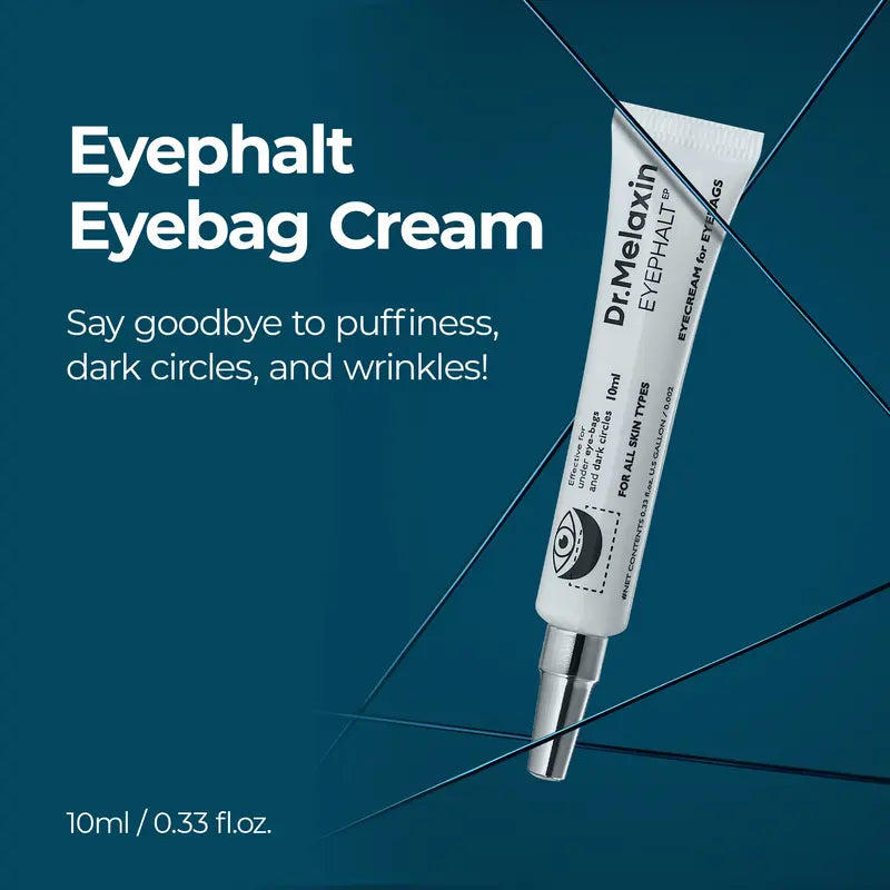 [Dr.Melaxin Official] Eyephalt Eye Cream | Eye Bag Remover Puffiness, Dark Circles, Wrinkles, Eye Skin Care EGF Anti-Aging, Niacinamide & Ceramide