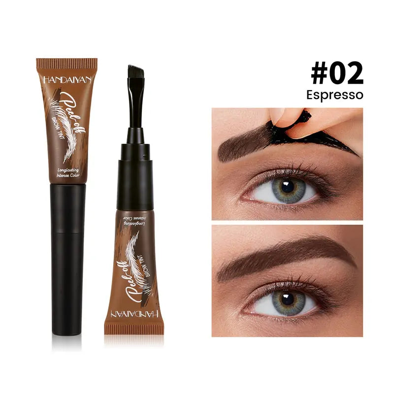 💜LAST DAY SALE BUY 1 GET 1 FREE!!💜5-Color Tear-Off Brow Tint – Waterproof, Non-Fading, Long-Lasting Pigment for Precise Brow Definition & Effortless Wild Brow Looks