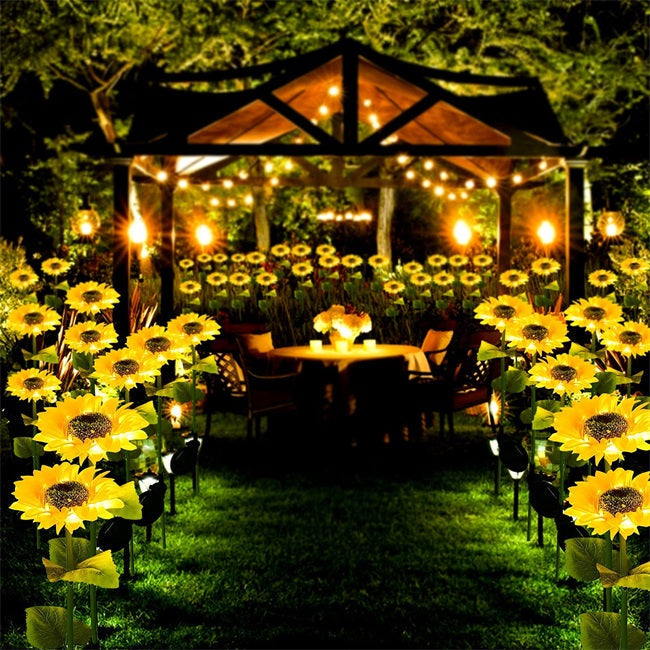 🌻Factory Direct !🌞Solar LED Sunflower Garden Lights-29.6inch/74cm