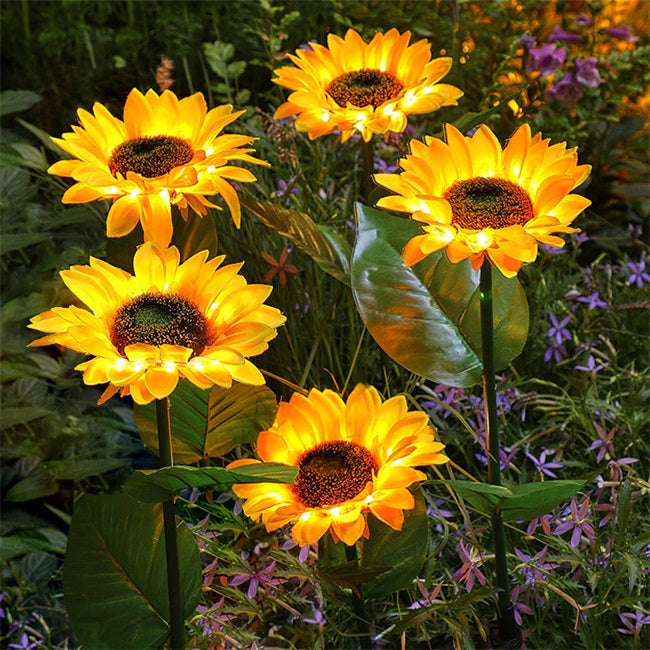🌻Factory Direct !🌞Solar LED Sunflower Garden Lights-29.6inch/74cm