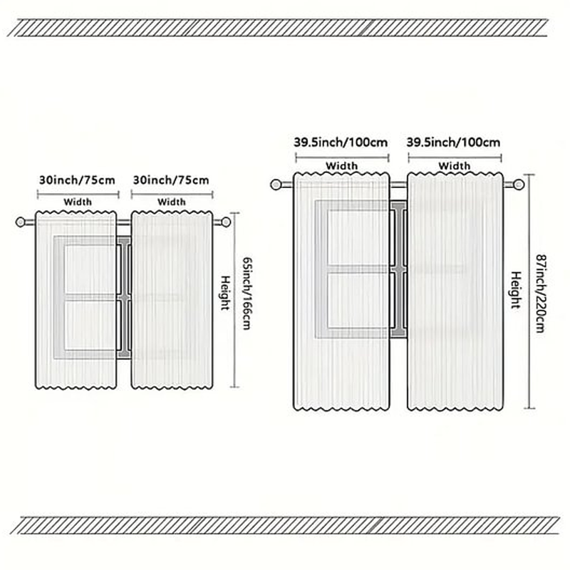 🎅Christmas Sale🎄50K+ SOLD! 🎁✨Christmas Window Curtains 2-Piece Set for Home Decor