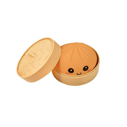 Cute Dumpling Squeeze Toy with Steamer