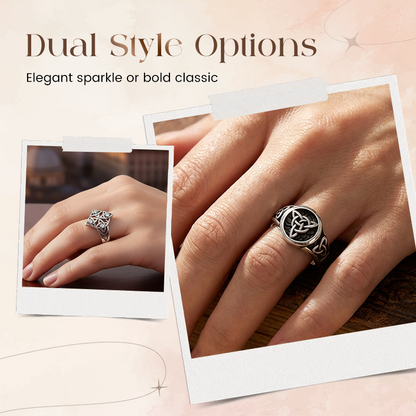 Vintage Trinity Celtic Knot Ring